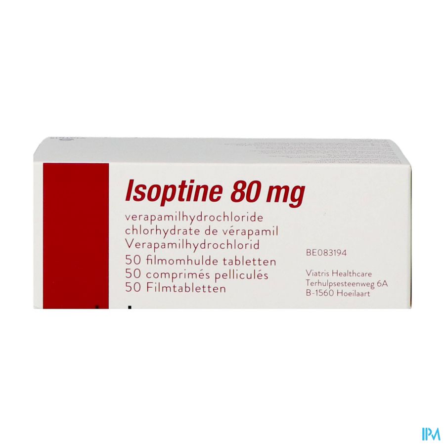 Isoptine Comp Pell 50 X 80mg Isoptine Comp Pell 50 X 80mg