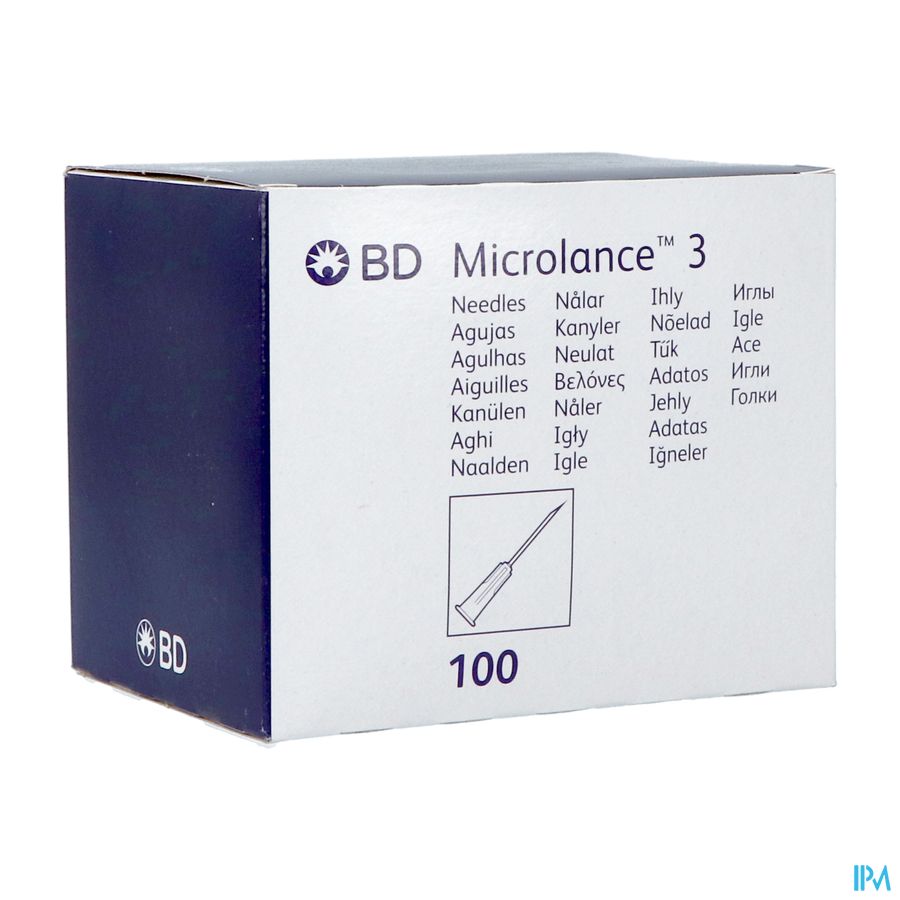 Bd Microlance 3 Aig.21g 5/8 Rb 0,8x16mm Vert 100