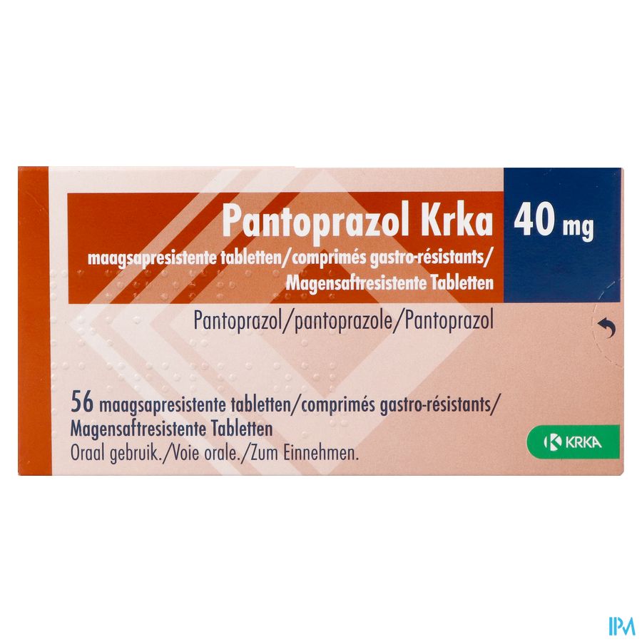 Pantoprazol Krka 40mg Maagsapres. Tabl 56 1