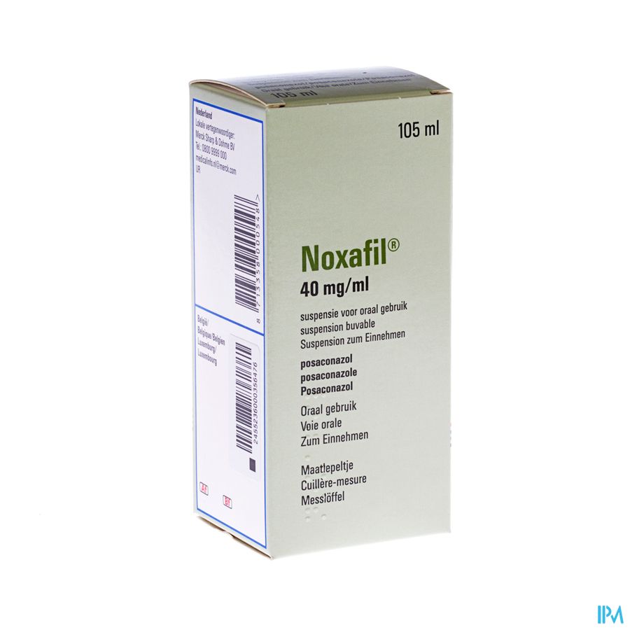 Noxafil 40mg/ml Suspensie Oraal Gebruik 105ml Noxafil 40mg/ml Suspensie Oraal Gebruik 105ml