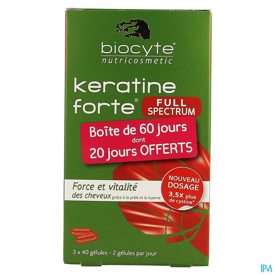 Biocyte Keratine Forte Full Spectrum Caps 120 3