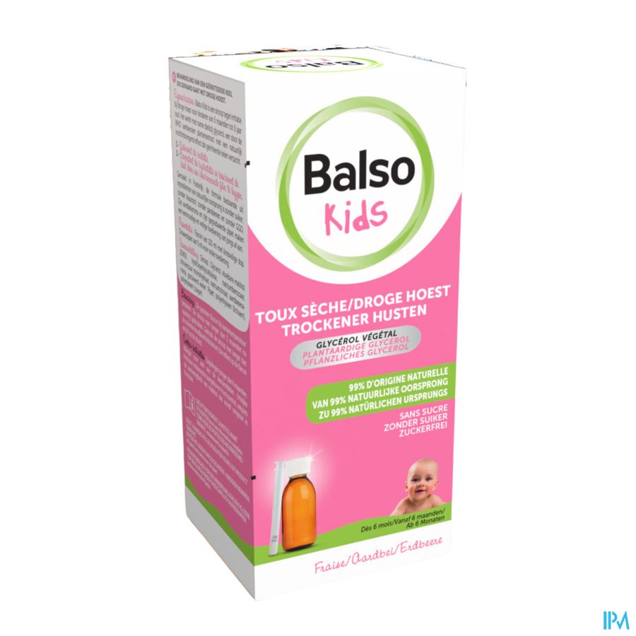 Balso Kids Hoestsiroop Z/suiker 125ml + Pipet Nf Balso Kids Hoestsiroop Z/suiker 125ml + Pipet Nf