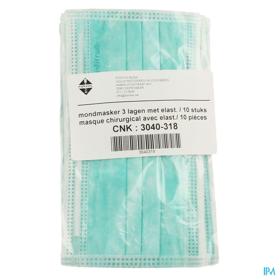 Masque Chirurgical 3pl Elastique 10 Pontos 1