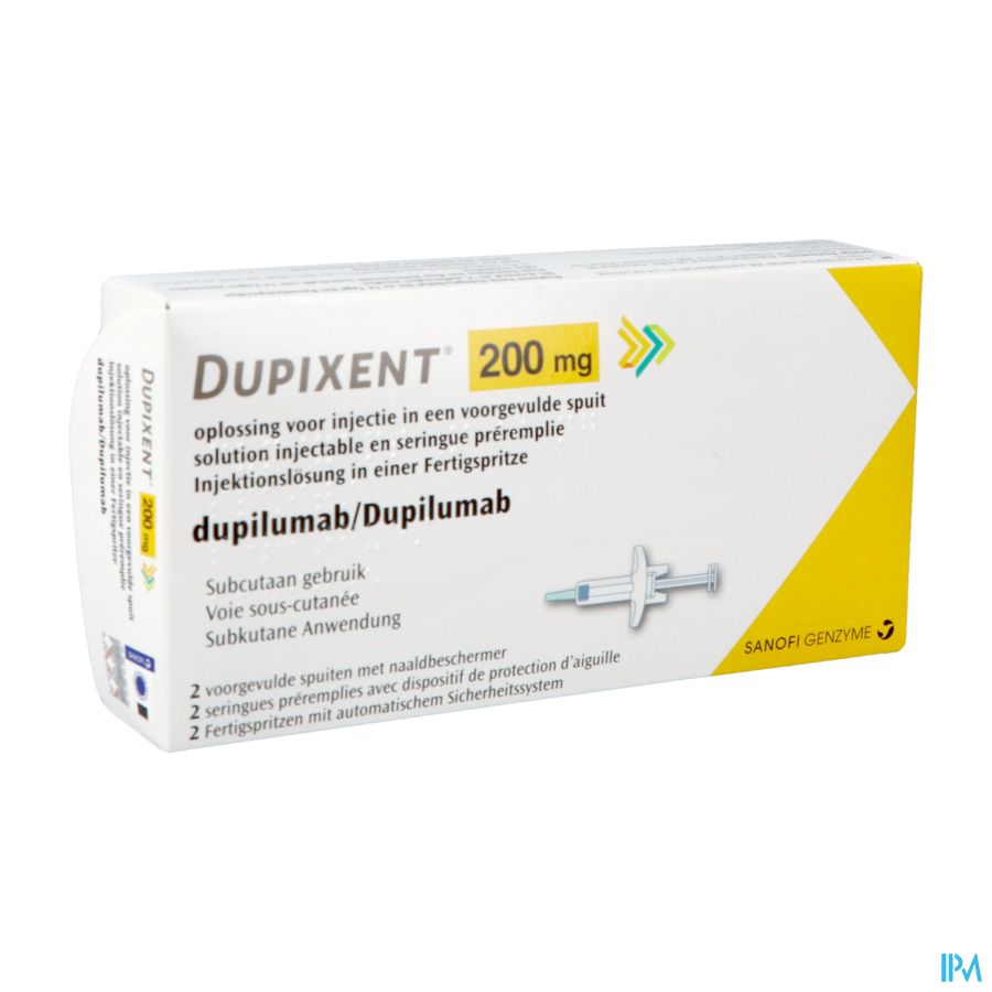 Dupixent 200mg Opl Inj Voorgev.spuit 1x2 200mg Dupixent 200mg Opl Inj Voorgev.spuit 1x2 200mg