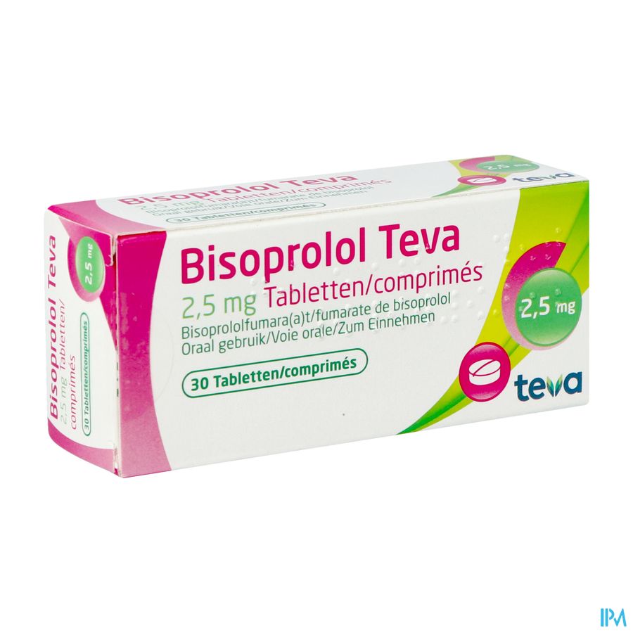 Bisoprolol Teva 2,5mg Tabl 30 Bisoprolol Teva 2,5mg Tabl 30