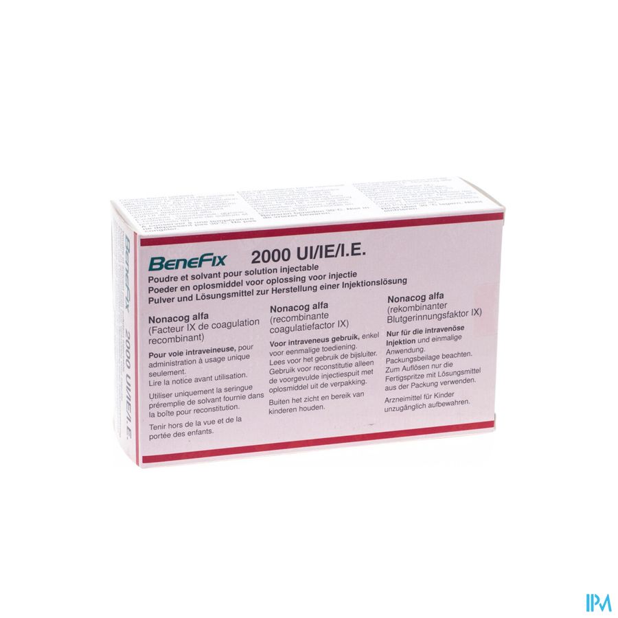 Benefix 2000 Ui Nf Fl Pulv+ser Pre Remplie 5ml Sol Benefix 2000 Ui Nf Fl Pulv+ser Pre Remplie 5ml Sol