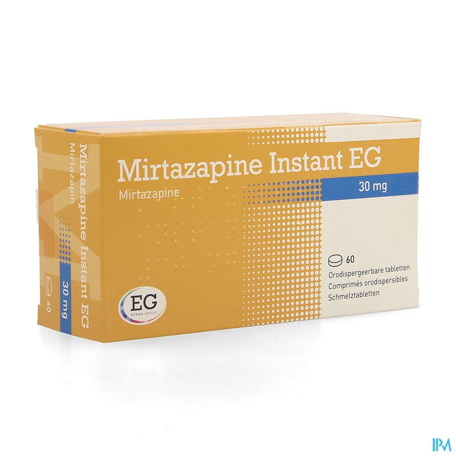Mirtazapine EG Instant 30 Mg Orodisp Tabl  60