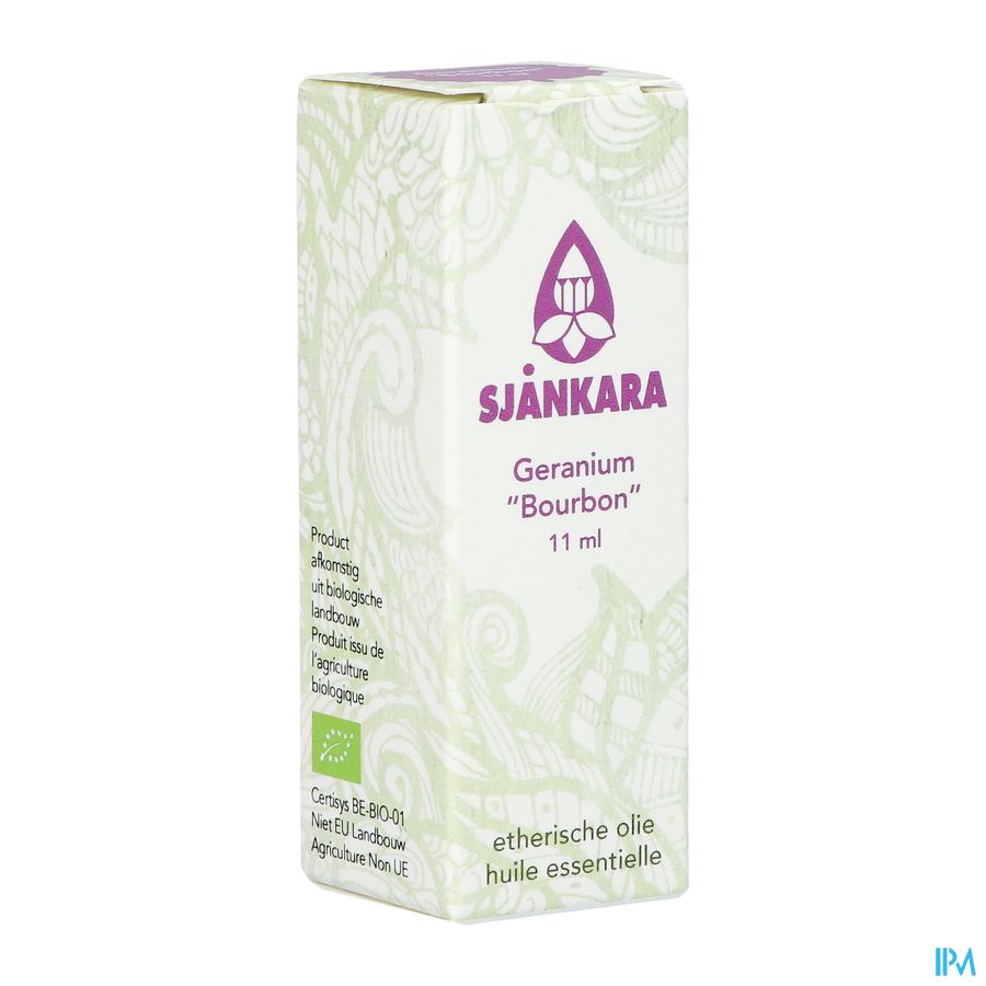 Sjankara Geranium Bourbon Ess. Olie Bio 11ml Sjankara Geranium Bourbon Ess. Olie Bio 11ml