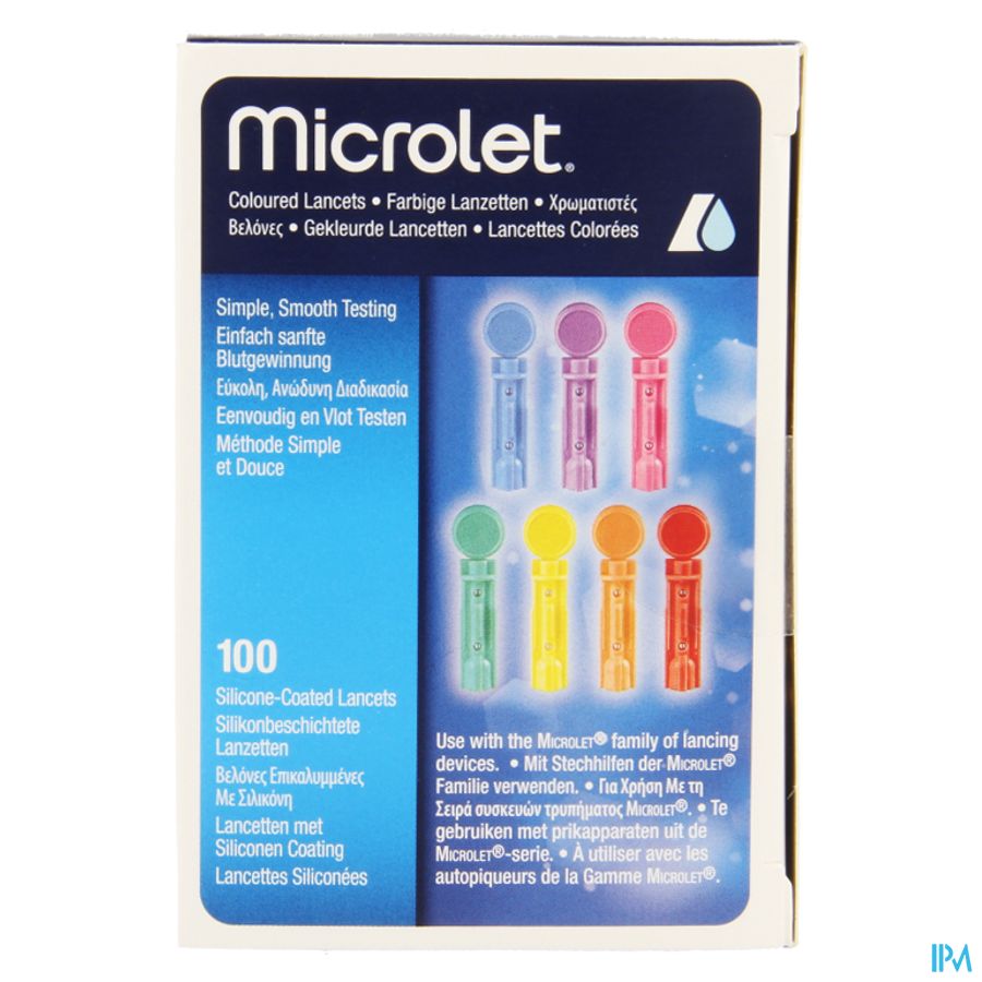 Ascencia Microlet Lancettes Ster Couleur 100 2
