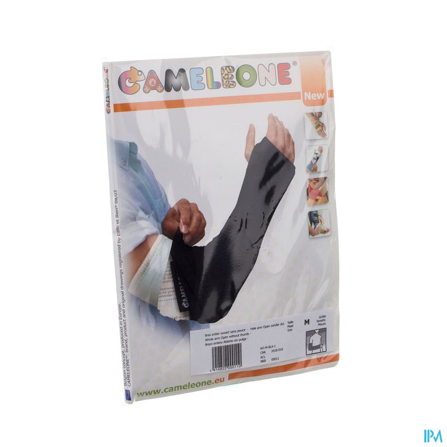 Cameleone Bras Entier Ouvert -pouce Noir M 1 Cameleone Bras Entier Ouvert -pouce Noir M 1