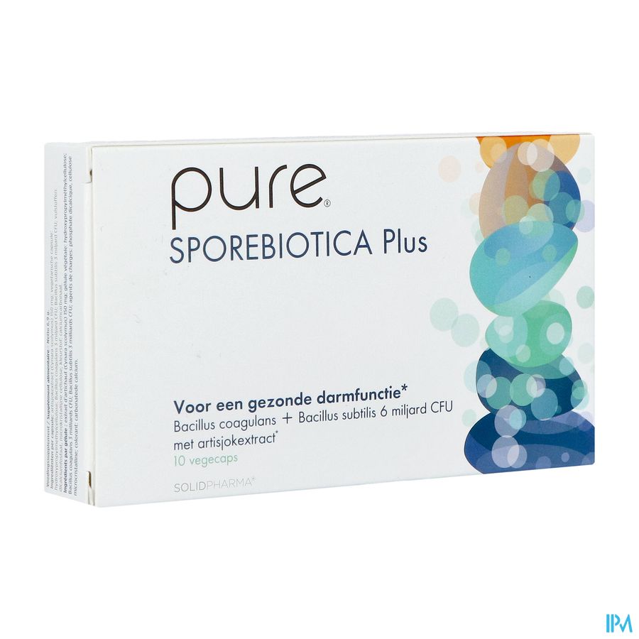 Pure Sporebiotica+ V-caps 10 Is Vervangt 4615654