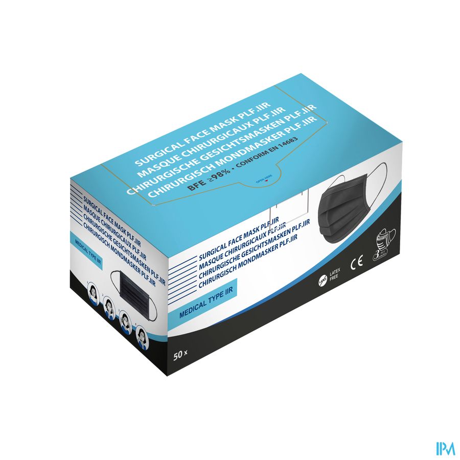 Masque Chirurgicaux Plf Iir Noir 50 Infinity Masque Chirurgicaux Plf Iir Noir 50 Infinity