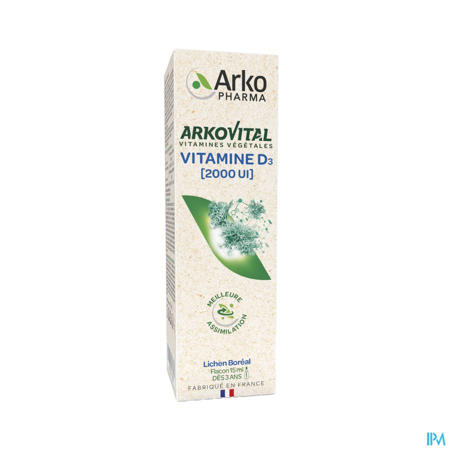 Arkovital Vit D3 & E Vegetales Fl 15ml Arkovital Vit D3 & E Vegetales Fl 15ml