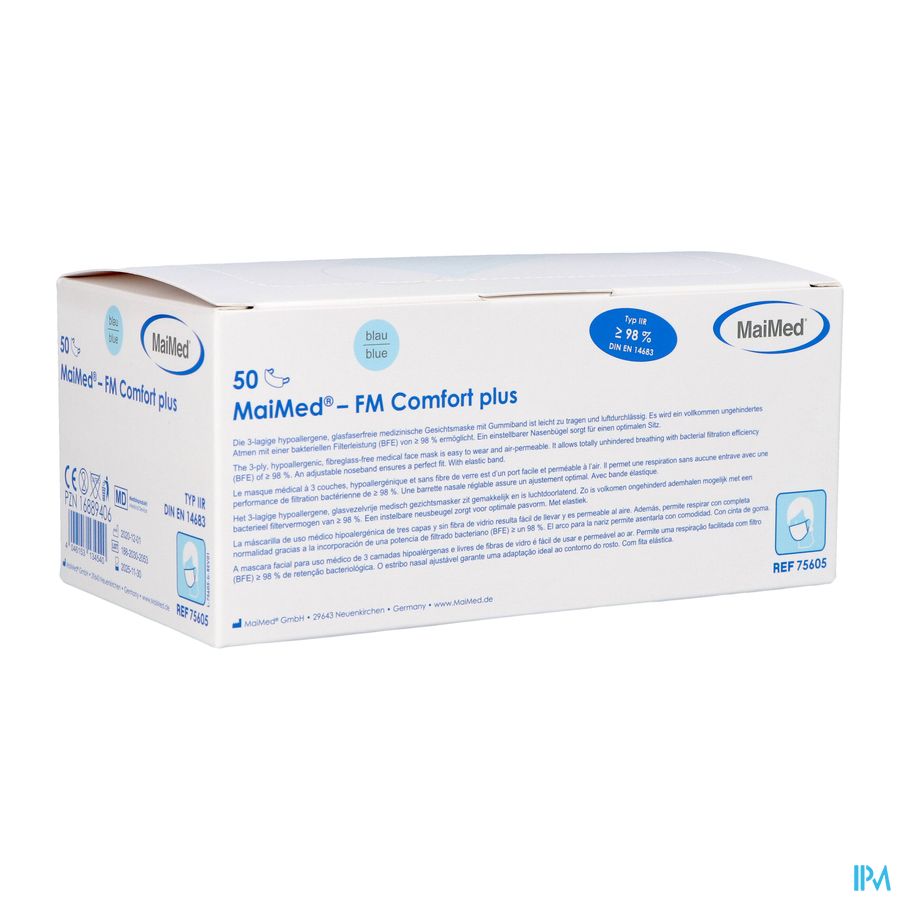 Maimed Mondmasker Chirurgisch Comfort 2r 50 Maimed Mondmasker Chirurgisch Comfort 2r 50