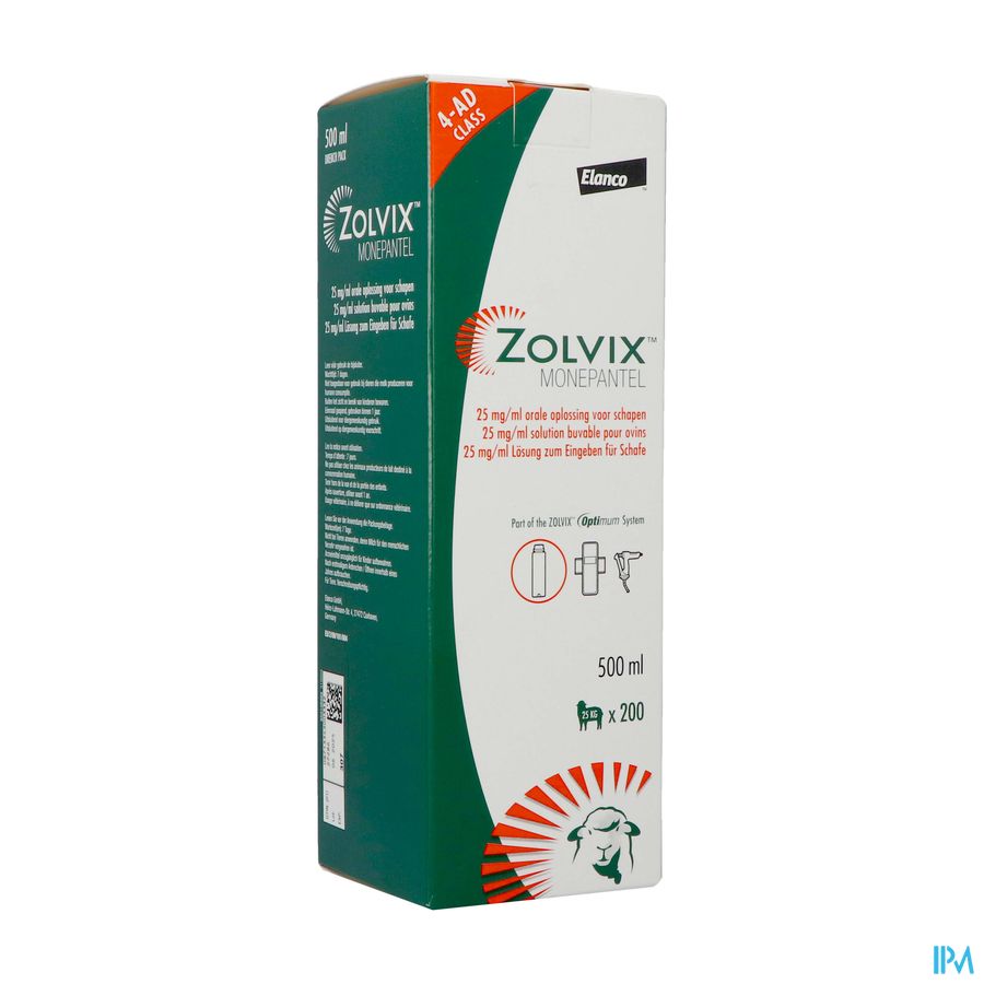 Zolvix 25mg/ml Orale Opl Voor Schapen 500ml Zolvix 25mg/ml Orale Opl Voor Schapen 500ml