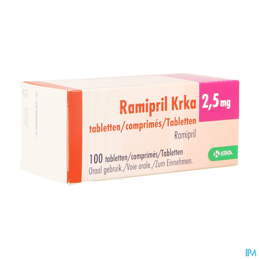 Ramipril Krka 2,5mg Comp 100 Ramipril Krka 2,5mg Comp 100