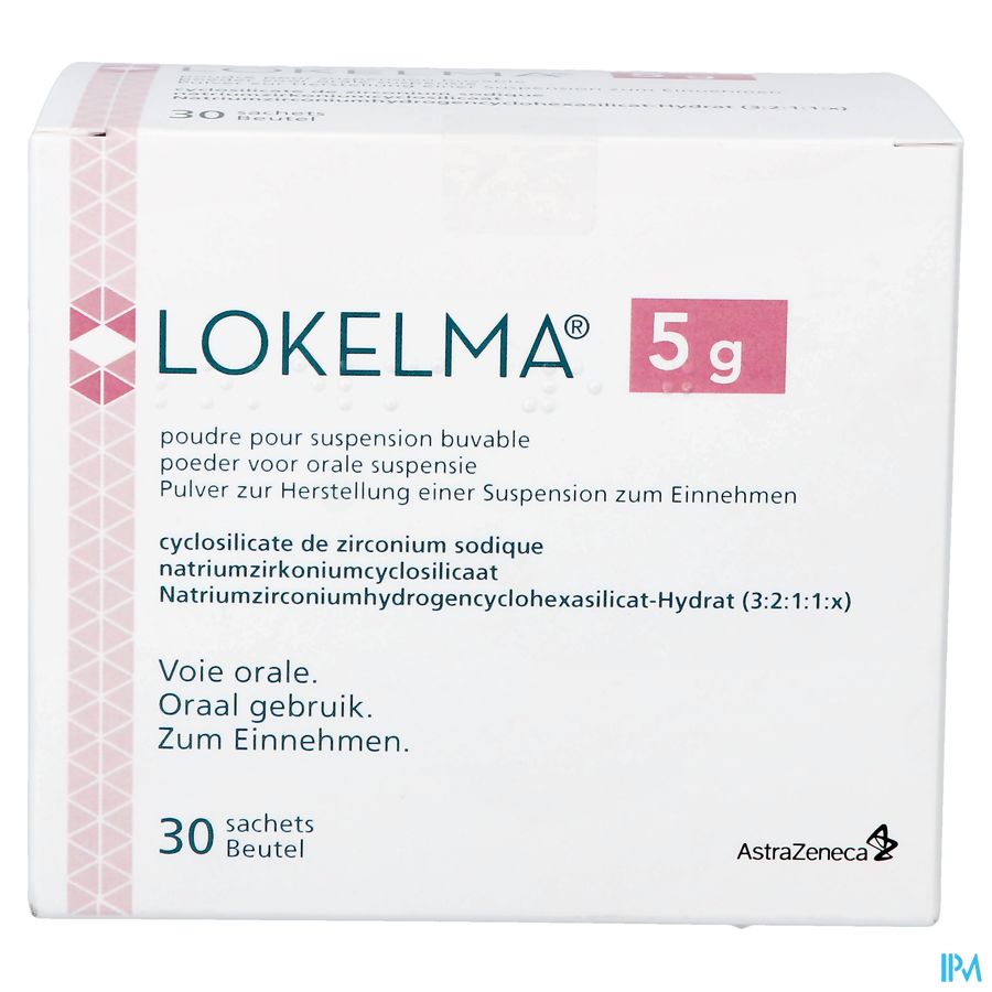 Lokelma 5g Orifarm Pdr Orale Suspensie Zakje 30 Lokelma 5g Orifarm Pdr Orale Suspensie Zakje 30