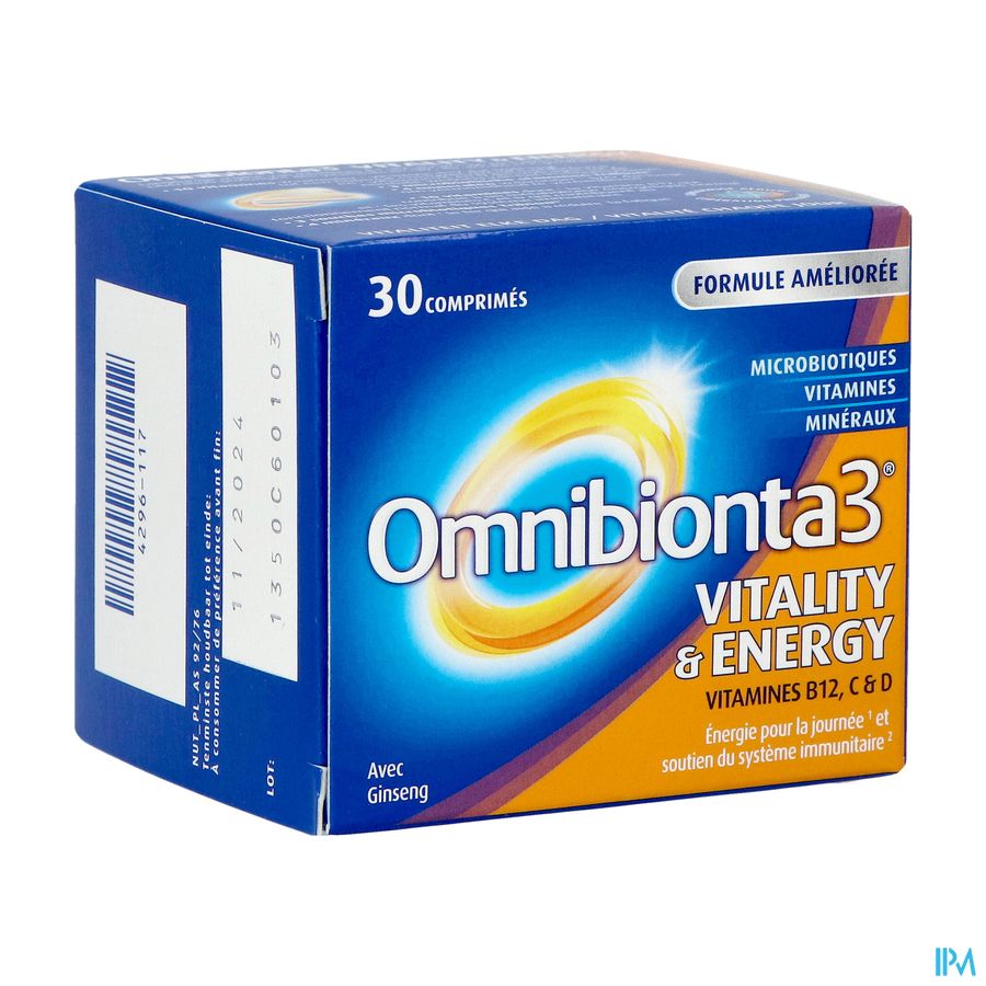 Omnibionta 3 Vitality Energy Comp 30
