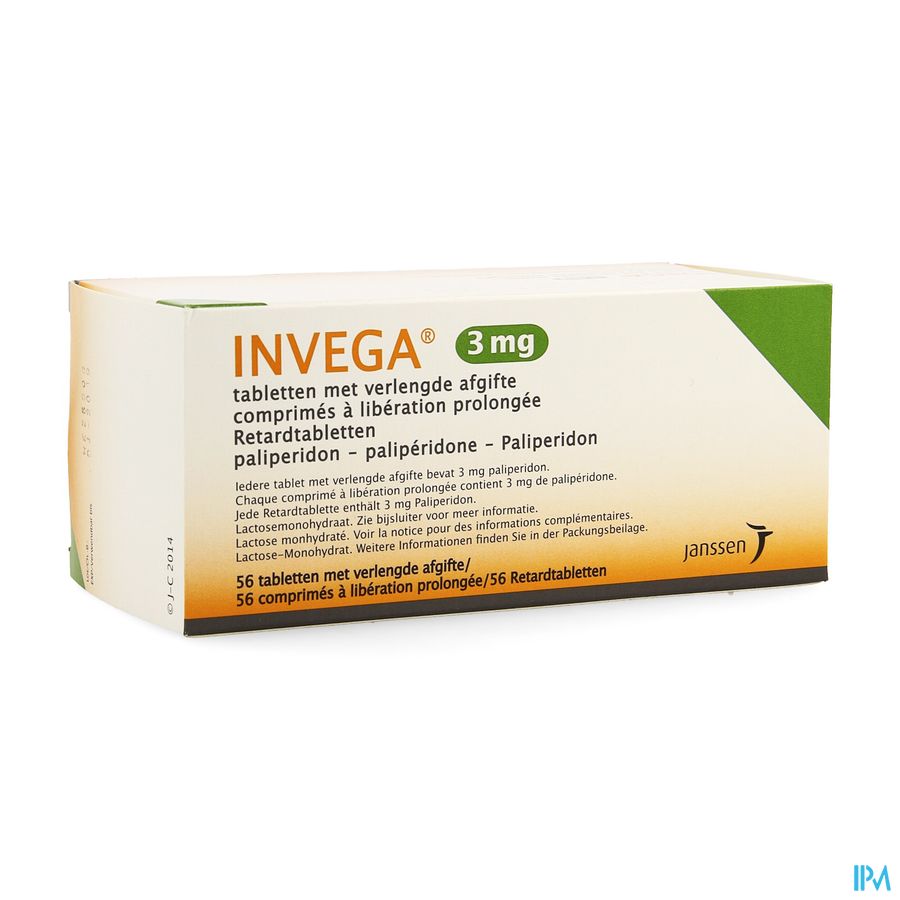 Invega Tabl Retard 56 X 3mg Invega Tabl Retard 56 X 3mg