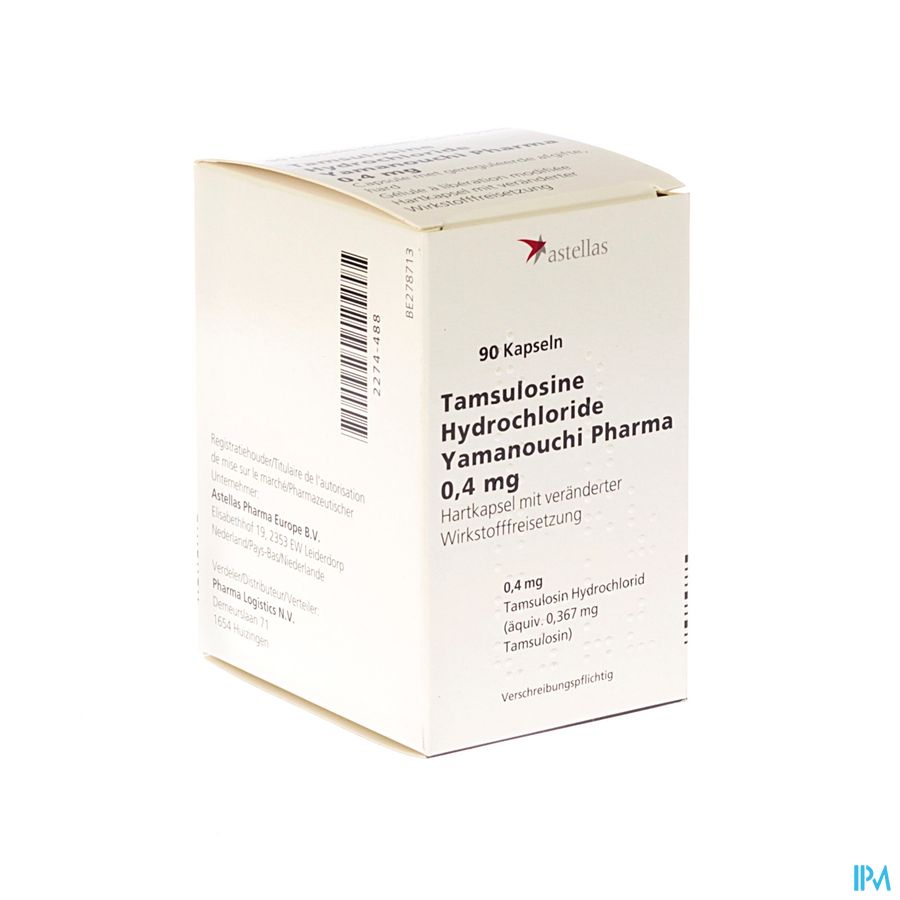 Tamsulosine Hcl Yamanouchi Caps 90x0,4mg Tamsulosine Hcl Yamanouchi Caps 90x0,4mg
