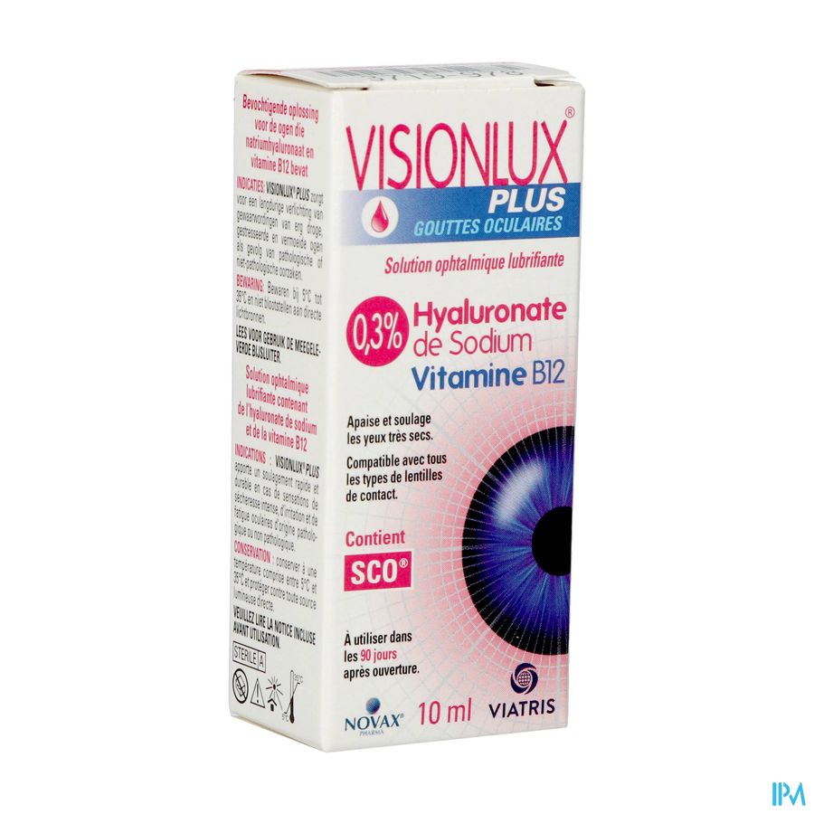 Visionlux Plus Gouttes Yeux Fl 1 X 10ml
