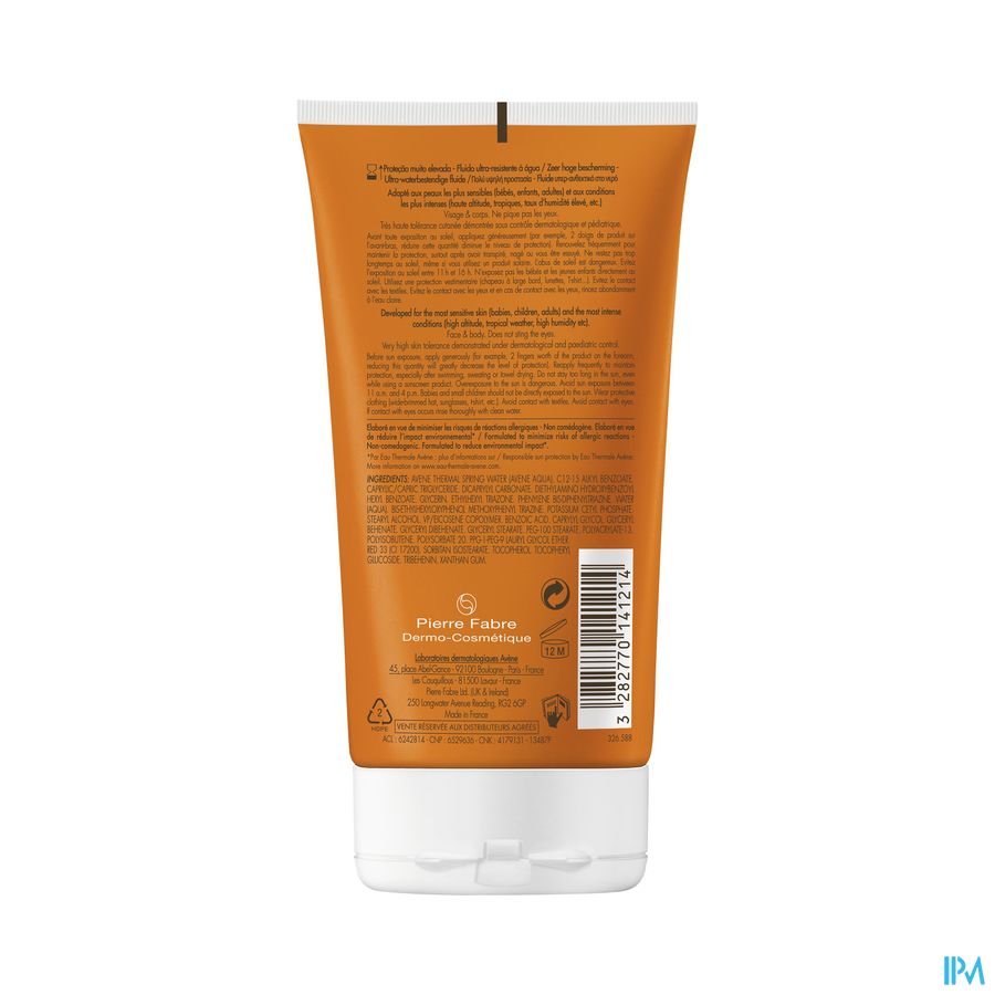 Avene Zon Spf50+ Intense Protect 50+ Fluide 150ml 4