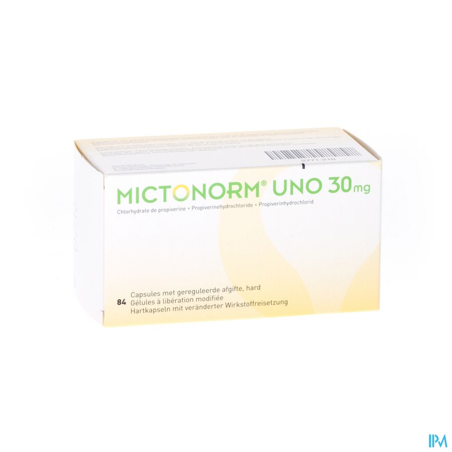Mictonorm Uno 30mg Gereguleerde Afgifte Caps 84 Mictonorm Uno 30mg Gereguleerde Afgifte Caps 84