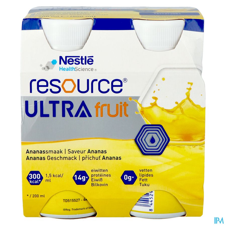 Resource Ultra Fruit Saveur Ananas 4x200ml