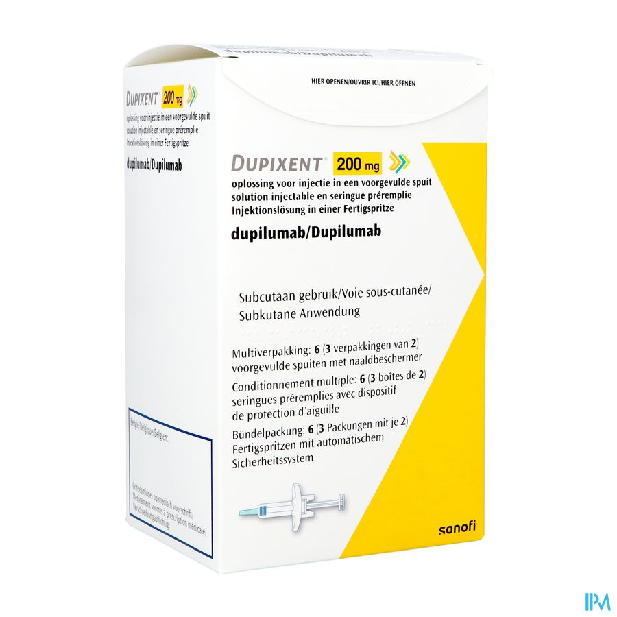 Dupixent 200mg Opl Inj Voorgev.spuit 3x2 200mg