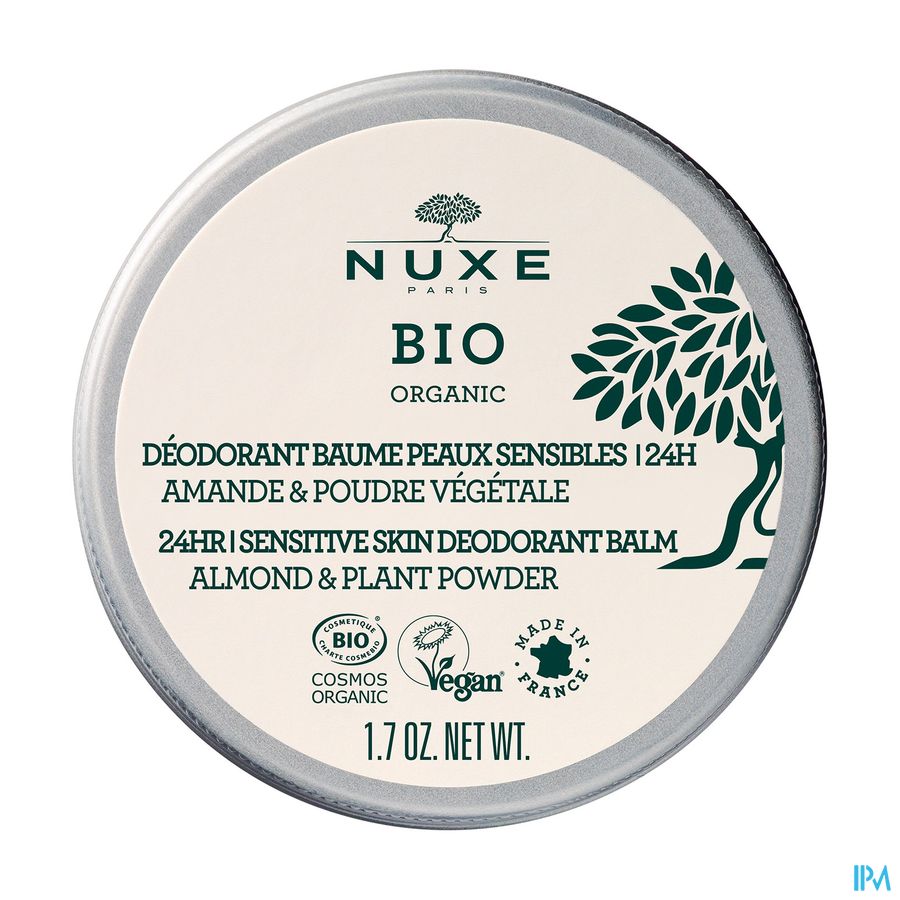 Nuxe Bio Deo.baume Peaux Sensibles 24h Amande 50g