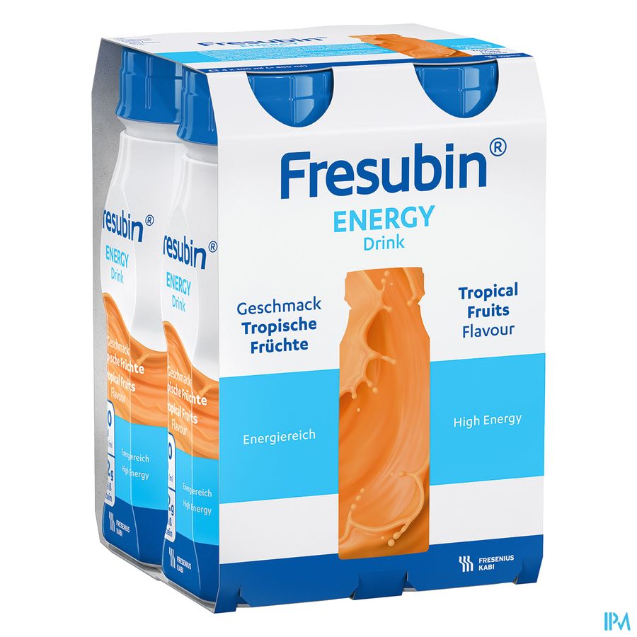 Fresubin Energy Drink 200ml Fruits Tropicaux/tropische Vruchten Fresubin Energy Drink 200ml Fruits Tropicaux/tropische Vruchten