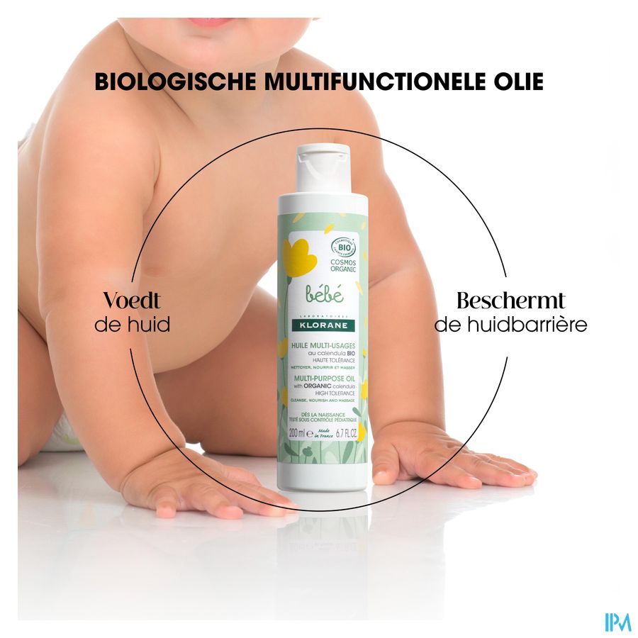 Klorane Bb Olie Multifunctioneel Bio 200ml 6