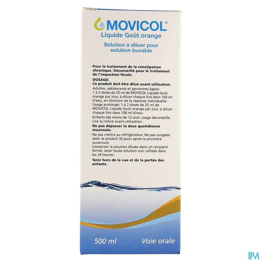 Movicol Vloeibaar Sinaasappelsm Conc Drank 500ml 5