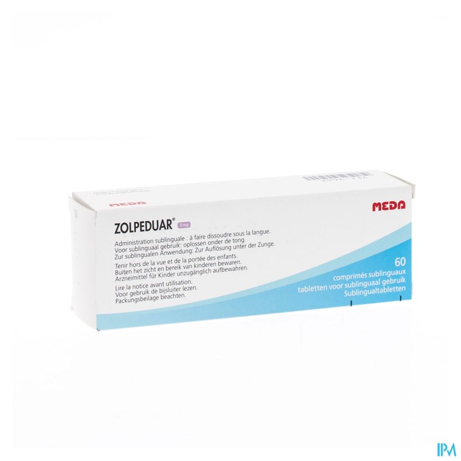 Zolpeduar 5mg Comp Subl 60 X 5mg Zolpeduar 5mg Comp Subl 60 X 5mg