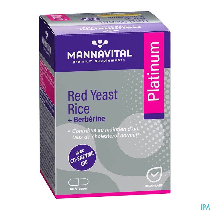 Mannavital Red Yeast Rice+berberine Plat.v-caps 60