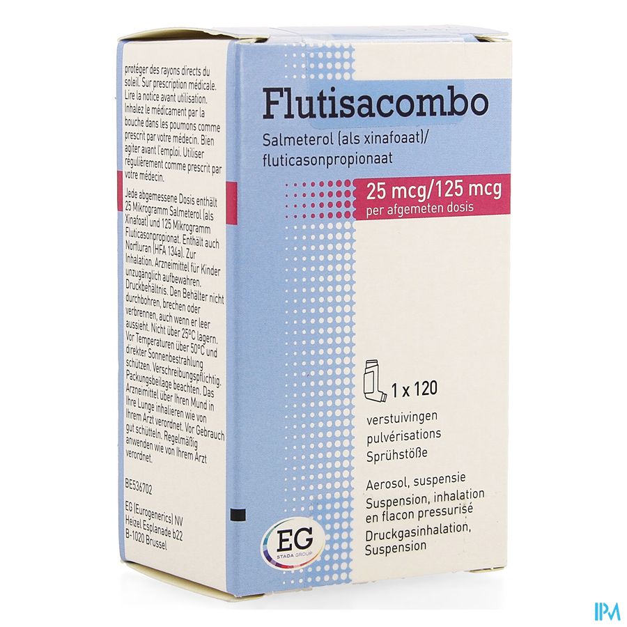 Flutisacombo 25Mcg/125Mcg Aerosol 120D Flutisacombo 25Mcg/125Mcg Aerosol 120D