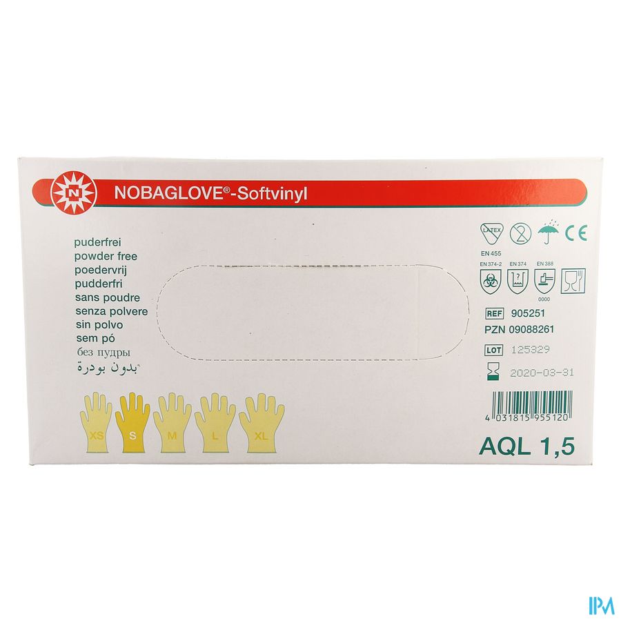 Noba Gants Vinyl Sans Poudre S 100 5700572 1