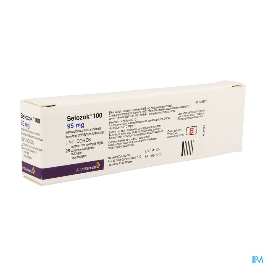 Selozok 100 28 Tabl 95mg Ud Selozok 100 28 Tabl 95mg Ud