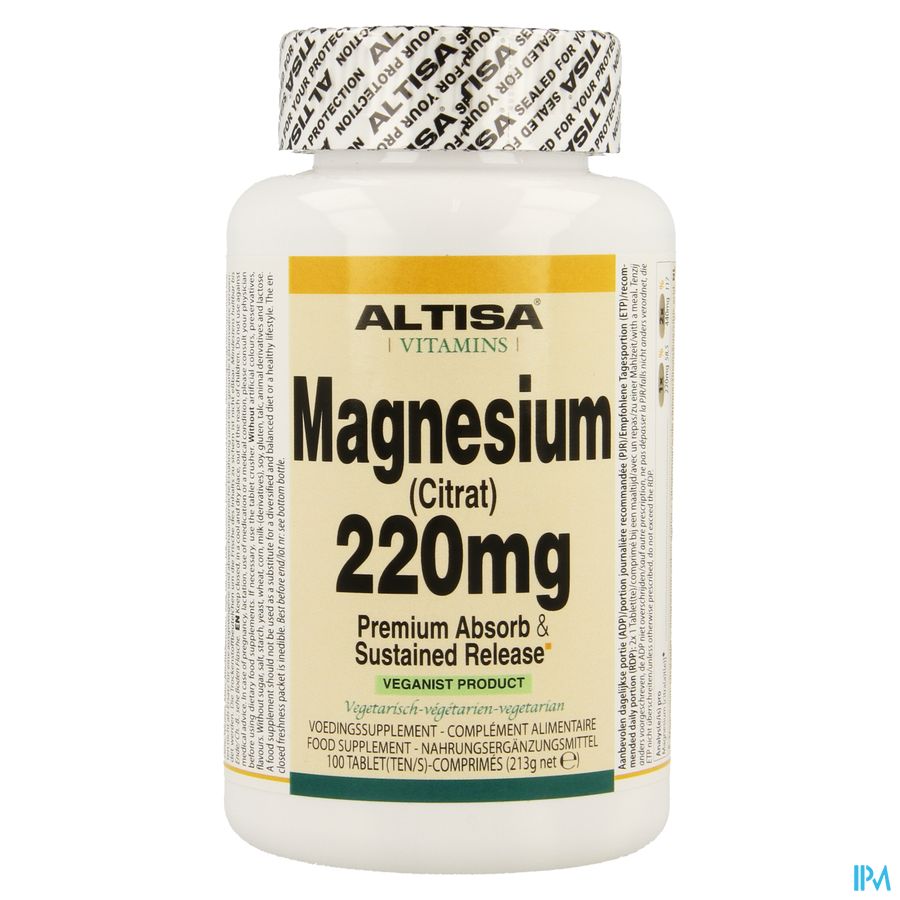 Altisa Magnesium Ctrat 220mg Tr Comp 100 1
