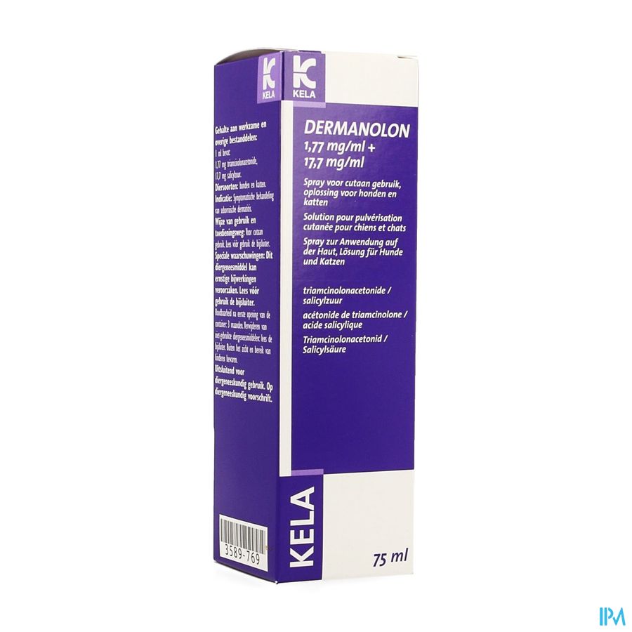Dermanolon 1,77+17,7mg/ml 75ml Dermanolon 1,77+17,7mg/ml 75ml