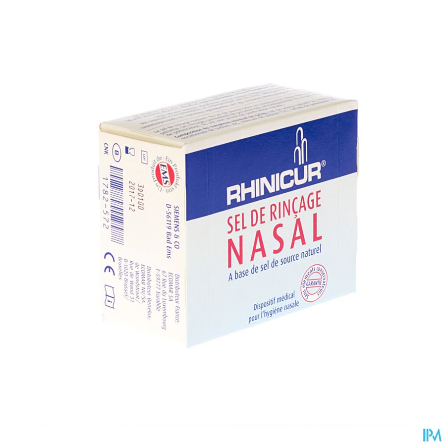 Rhinicur Nasaal Spoelzout Zakje 20x2,5g 5