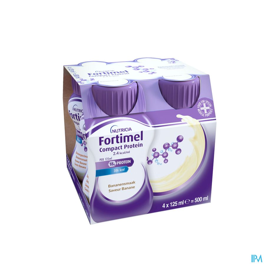 Fortimel Compact Protein 2.4kcal Banane 4x125ml 2