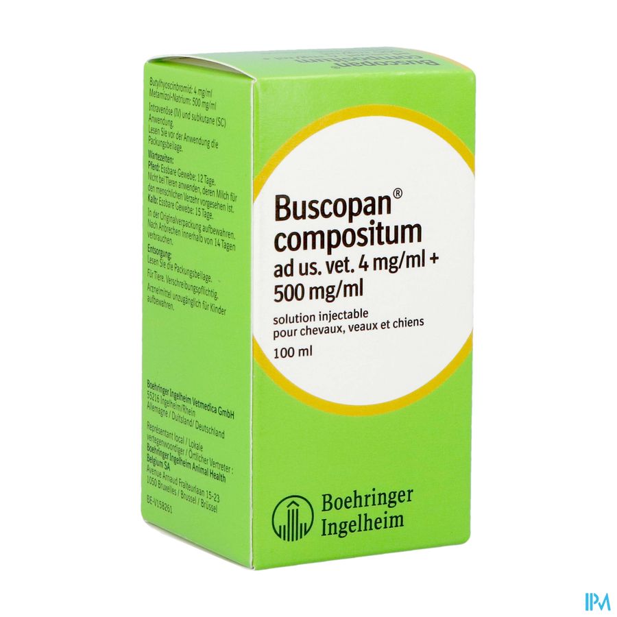 Buscopan Compos Sol Inj Vet 100ml Buscopan Compos Sol Inj Vet 100ml