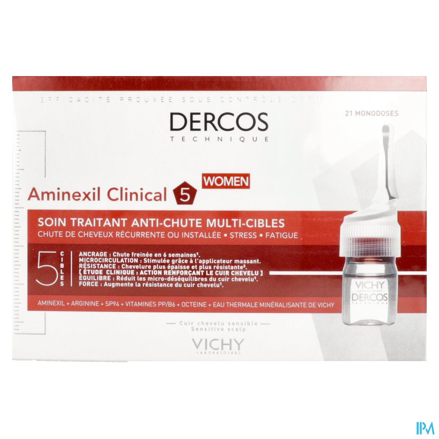 Vichy Dercos Aminexil Clinical 5 Women Amp 21x6ml 4