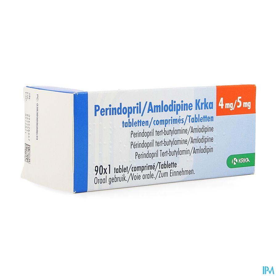 Perindopril Amlodipine Krka 4mg/ 5mg Comp 90 Perindopril Amlodipine Krka 4mg/ 5mg Comp 90
