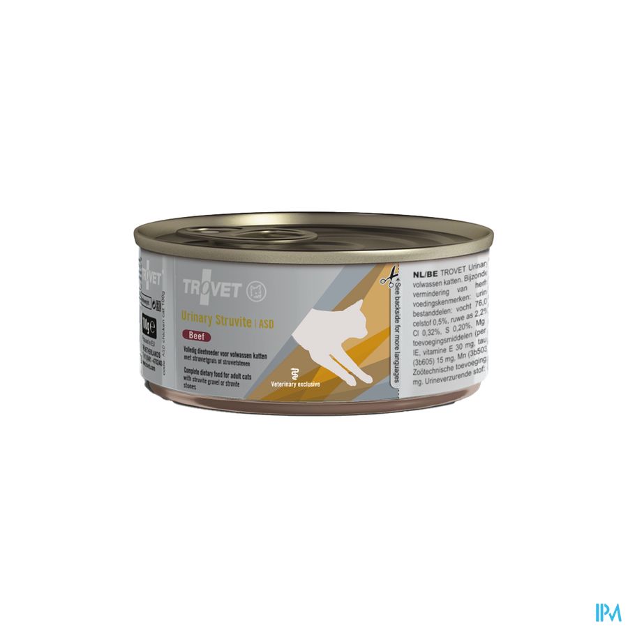 Trovet Asd Urinary Struvite Kat Beef 6x100g Vmd