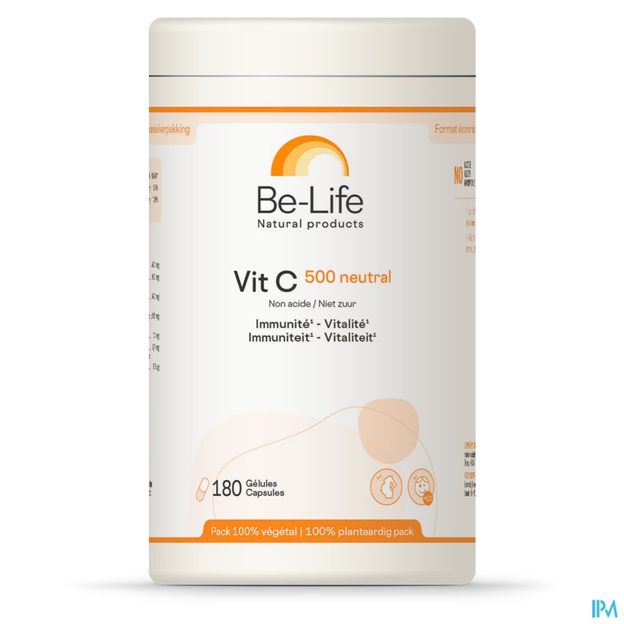 Vit C 500 Neutral Be Life Caps180 Nf Rempl.4509352 2
