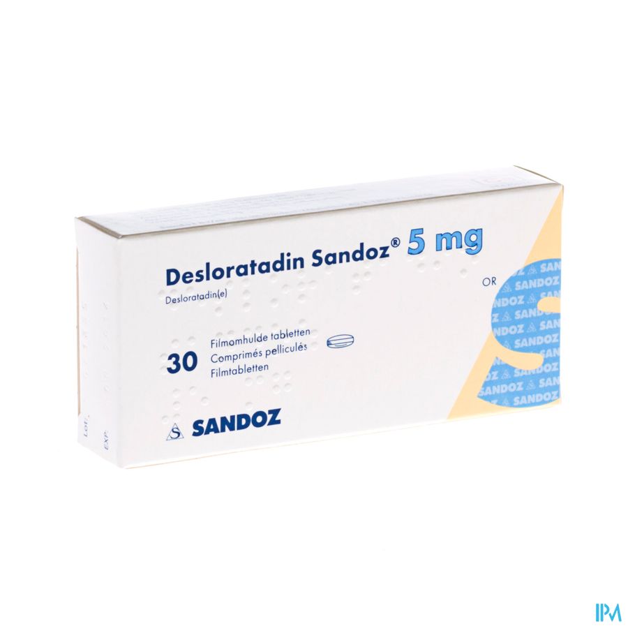 Desloratadine Sandoz 5mg Filmomh Tabl 30 X 5mg Desloratadine Sandoz 5mg Filmomh Tabl 30 X 5mg
