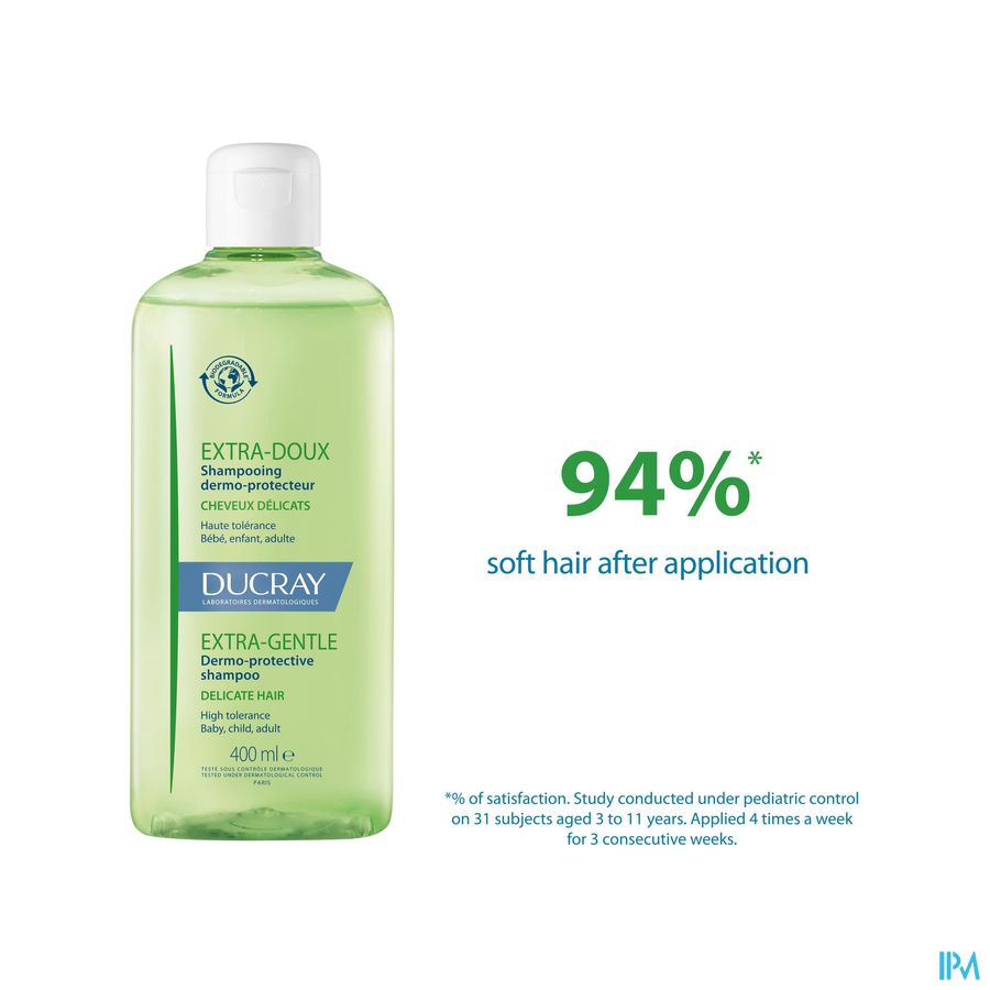 Ducray Extra-doux Huidbescherm. Shampoo 100ml Nf 18