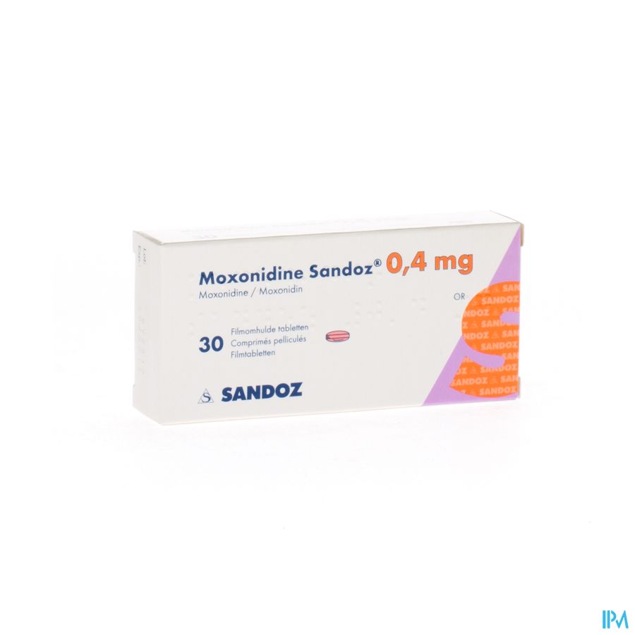 Moxonidine Sandoz Comp 30 X 0,4mg Moxonidine Sandoz Comp 30 X 0,4mg